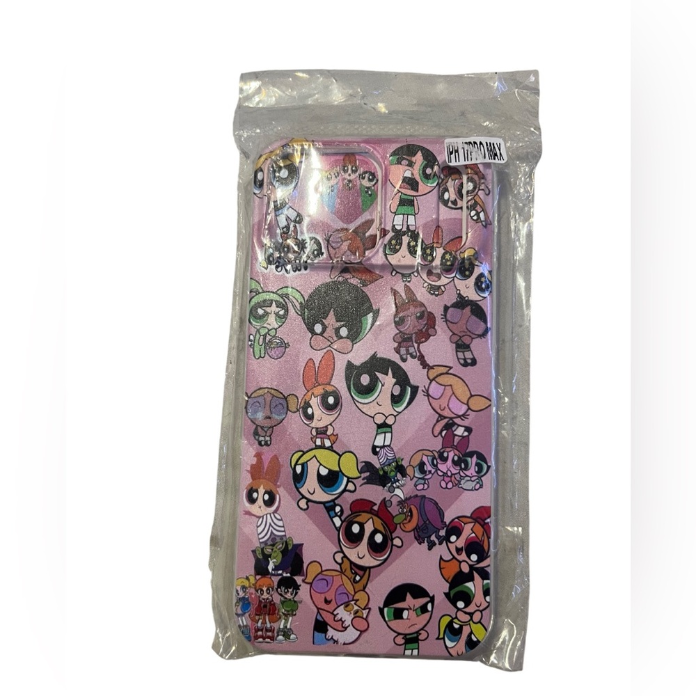 iPhone 17 Pro Max Powerpuff Girls Pastel Pink Case